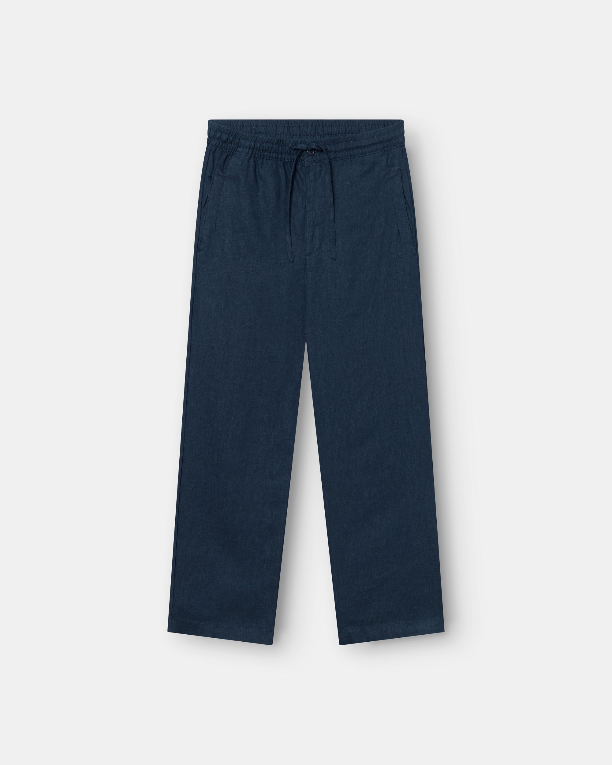 Baggy 100% flax pants Navy